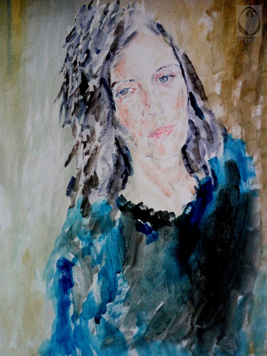 oil on paper - olio su carta di Piro